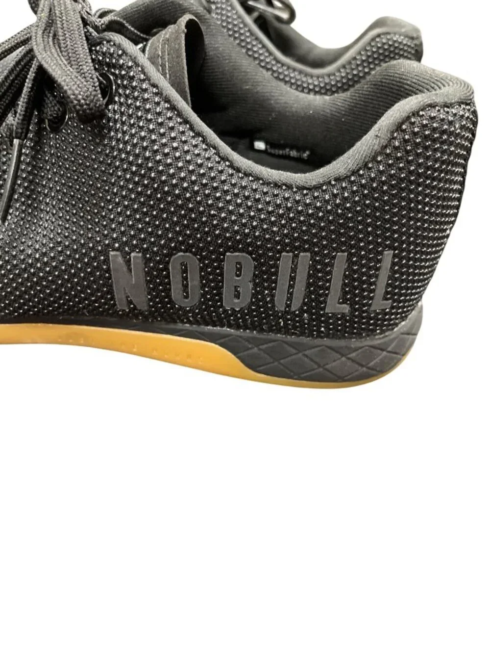 No Bull mens black fiber speckled low top sneakers sz 10 SKU 10-708